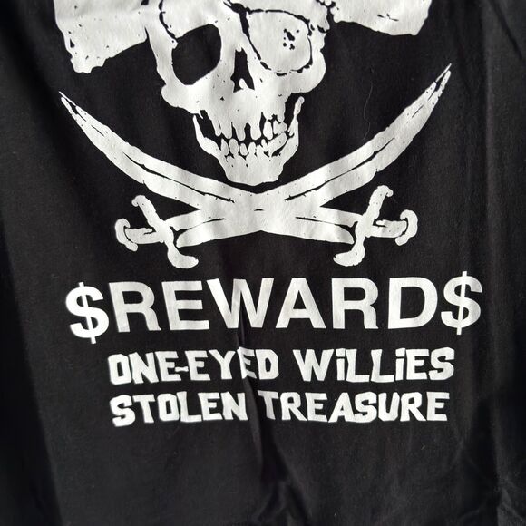 The GOONIES One Eyed Willies Stolen Treasure Men's M Black T Shirt #F - Picture 3 of 4